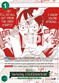 One Piece OP13 3rd Anniversary Treasure Pack Campaign Promo Set Of 7 NM English - Image 5