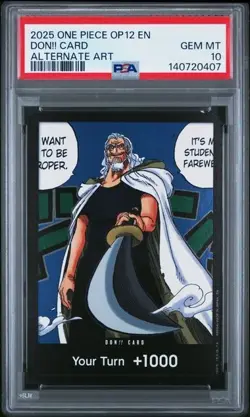 2025 One Piece OP12 EN Don!! Card ALTERNATE ART PSA 10 GEM - Image 1