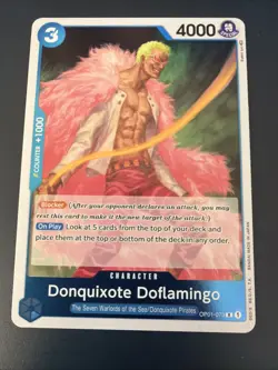 One Piece TCG - Donquixote Doflamingo - OP01-073 - Rare - English Romance Dawn - Image 1