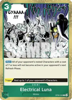 OP08-036 Electrical Luna English R One Piece TCG Card Game - Image 2