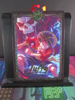 Monkey Luffy SFP Rare Holo Glitter Card Premium One Piece Anime Collectible CCG - Image 1