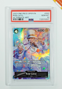 One Piece PSA 10 Rob Lucci #093 Alernate Art OP05 2023 English - Image 1