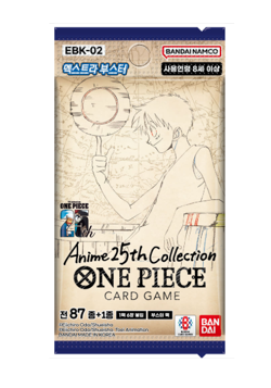 One Piece Card "Anime 25th Collection" Extra Booster 2 Korean 1 BOX (EBK-02) - Image 2