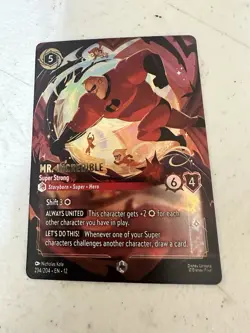 Lorcana Mr Incredible Super Strong Enchanted Wilds Unknown 234/204 - Image 1