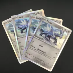 4x Dialga 095/132 Holo Mega Evolution Pokemon TCG NM Card Playset MEG EN X4 - Image 1