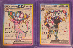 175/176 Pokemon SVP Promo Foil Lot Espeon ex Umbreon ex 2 Cards English 2023 - Image 1