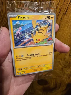 Pokemon TCG Pikachu 190 World Champions 2024 Promo Card SVP EN SEALED - Image 1