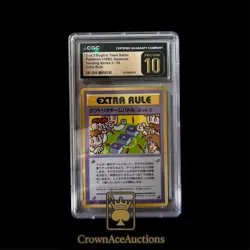 Cgc 10 BL Extra Rule 3VS3 Dugtrio Team Battle Ⅲ Vending Pokemon Card Japanese - Image 1