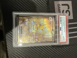 Pokemon Alakazam EX TCG Card 201/165 Scarlet & Violet 151 SIR, PSA 10 - Image 1