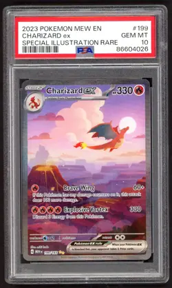 Pokemon Cards - PSA 10 Charizard Ex 199/165 - 151 SIR - GEM MT - PSA10 - Image 1