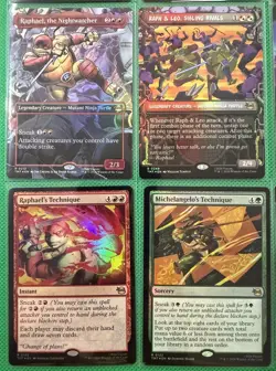 MTG TMNT 65 Card Lot (5 MYTHIC, 10 RARE, 20U, 30C) Raph’s Jitte Nightwatcher H1 - Image 3