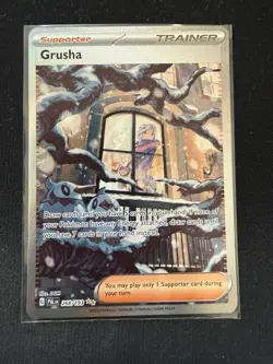 Pokemon TCG Grusha Special Illustration Rare Trainer Card Paldea Evolved 268/193 - Image 1