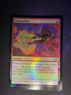MTG * Plasma Bolt (Foil) Edge of Eternities * 1X * NM - Image 1