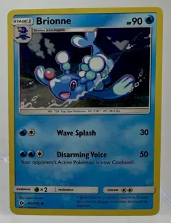 Brionne 40/149 Cosmos Holo Uncommon Sun & Moon Base Set Pokemon Card | MP - Image 1