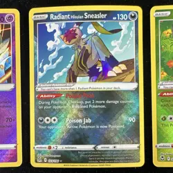 Pokemon Radiant Holo Charizard Gardevoir Hisuian Sneasler Tsareena Lot 4 Cards - Image 4