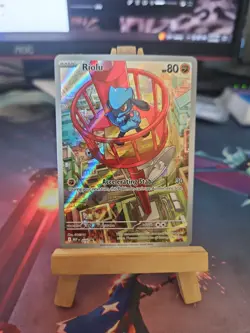 Pokemon TCG Riolu Illustration Mega Evolution Card Promo 10 NM - Image 1