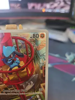 Pokemon TCG Riolu Illustration Mega Evolution Card Promo 10 NM - Image 3