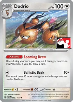 Dodrio 085/165 Holo Rare Prize Pack Series Cards Pokemon Holo Near Mint - Image 1