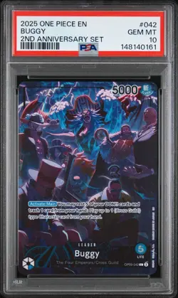 One Piece TCG 2nd Anniversary English PSA 10 SEQUENTIAL SET - Full 8 Card Run - Image 3