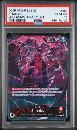 One Piece TCG 2nd Anniversary English PSA 10 SEQUENTIAL SET - Full 8 Card Run - Image 5