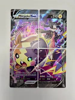 Pokemon Morpeko V-Union 4 Card Set SWSH287 SWSH288 SWSH289 SWSH290 Promo NM - Image 1