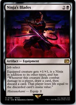 Ninja's Blades 108 Rare FINAL FANTASY Magic: The Gathering Near Mint - Image 1