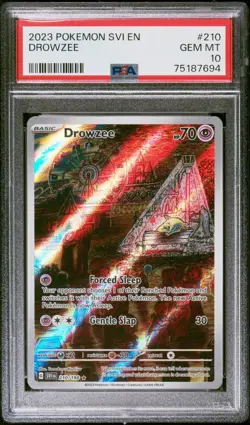 Pokemon TCG Drowzee 210/198 SV01: Scarlet & Violet Base Set Holo PSA 10 - Image 1