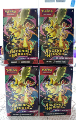 Pokemon TCG Ascended Heroes Booster Bundle - Lot of X4 New/Sealed - Image 1