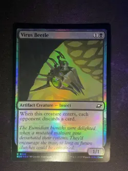 MTG * Virus Beetle (Foil) Edge of Eternities * 1X * NM - Image 1