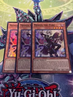 3x yugioh medius the pure super rare asia inglish - Image 1