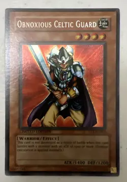 Yu-Gi-Oh Obnoxious Celtic Guard CT1-EN006 Secret Rare Limited Edition - Image 1