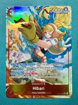 Hibari EB03-008 Alt Art Rare NM One Piece EB03 Heroines English - Image 1