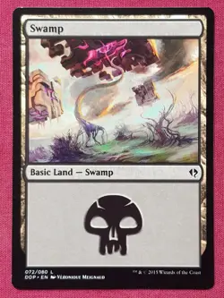 Magic The Gathering DUEL DECKS ZENDIKAR VS ELDRAZI SWAMP 072 land card MTG - Image 1