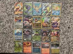 Pokemon TCG 20 Card Lot EX GX Radiant Full Art Holo English Mamoswine Arbok - Image 1