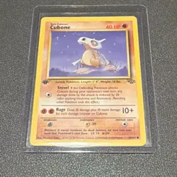 Pokemon Cubone Jungle 1st Edition Regular Card 50/64 Common 40 HP 1999 English - Image 3