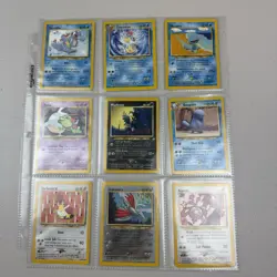 Vintage Pokemon TCG Binder Lot - 9 Cards - WOTC Neo Sets - NM - Image 1