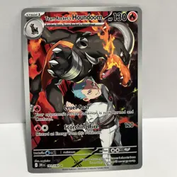 Pokemon TCG Team Rockets Houndoom Illustration Rare Card 191/182 Destined Rivals - Image 1