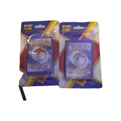 two 2019 Pokemon TCG UNOPENED MJ HOLDI BLISTER PACK - 20 Card Pack + Freebies 728192477089 - Image 1