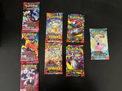 8 Individual pokemon cards packs unopened - Image 1