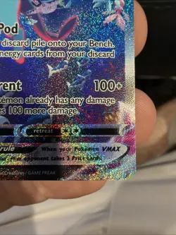 Vaporeon VMAX SWSH182 Ultra Rare Full Art Pokemon TCG Card 2021 Holo Foil - Image 3