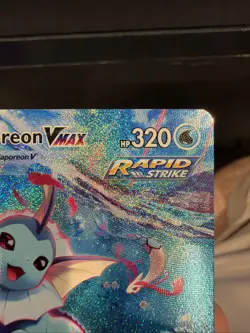 Vaporeon VMAX SWSH182 Ultra Rare Full Art Pokemon TCG Card 2021 Holo Foil - Image 4