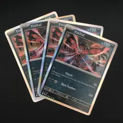 Yveltal 088/132 Holo Mega Evolution Pokemon NM Card Playset MEG EN X4 - Image 1
