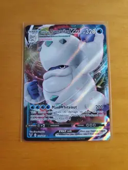 Pokemon TCG Galarian Darmanitan VMAX Full Art Holo Ultra Rare Card 037/185 - Image 1