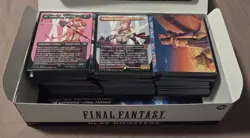 Magic the Gathering Final Fantasy box full arts borderless signature art cards - Image 1