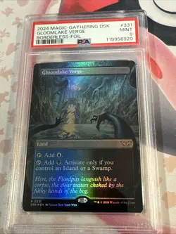 Gloomlake Verge (Borderless) Duskmourn: House of Horror Foil 331 Mtg Magic PSA - Image 1