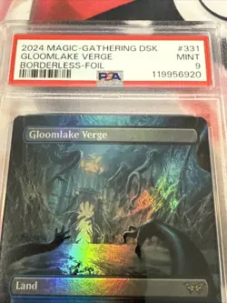 Gloomlake Verge (Borderless) Duskmourn: House of Horror Foil 331 Mtg Magic PSA - Image 2