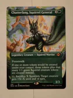 Chatterfang Squirrel General Modern Horizons 2 Borderless MTG Near Mint - Image 1