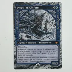 MTG Orvar, The All-Form Alter, Hand Painted Altered Card, EDH Changeling Mythic - Image 1
