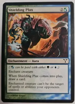 MTG Magic The Gathering Card Shielding Plax Enchantment Aura Dissension - Image 1