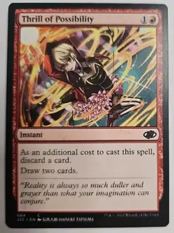 MTG Magic The Gathering Card Thrill of Possibility Instant Red Jumpstart 2022 - Image 1